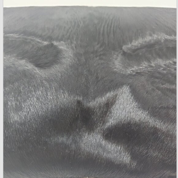 Vintage 1940s Fur & Ruched Silk Muff Hand Warmer Purse Waldes Kover Zip LOVELY! - Picture 5 of 5